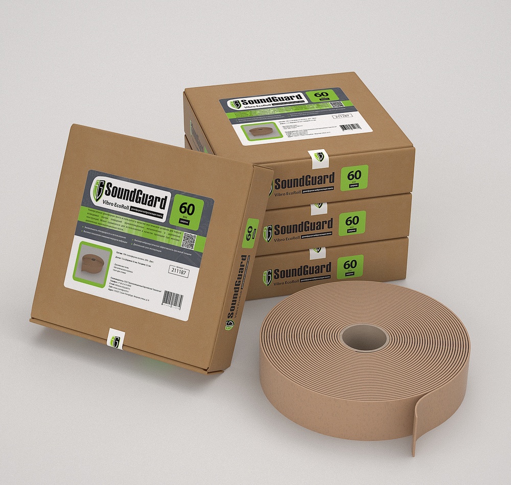 Демпферная лента SoundGuard Vibro EcoRoll